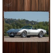 Металлическая табличка Chevrolet Corvette L68 427 400 Convertible 